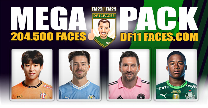 Football Manager 2024 Facepacks - DF11 Faces Megapack & Updates 2024