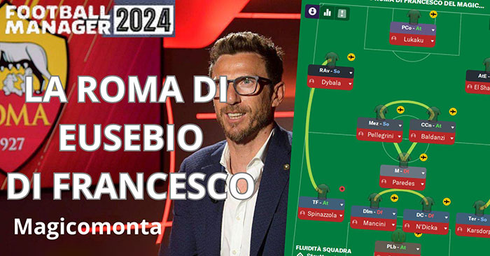 Football Manager 2024 Tactics - Di Francesco's 4-3-3 Roma 2016/17