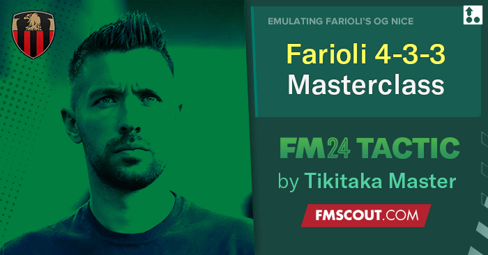 Football Manager 2024 Tactics - Farioli's 4-3-3 OG NICE Masterclass // DOMINATE POSSESSION & XG