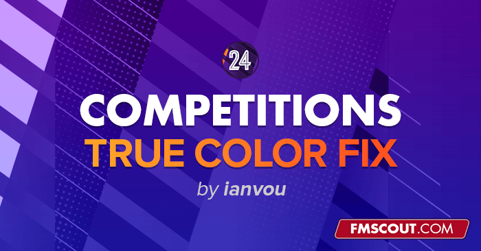 Football Manager 2024 Data Updates - FM24 Competitions True Color Fix
