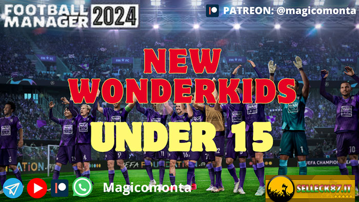 Football Manager 2024 Data Updates - New Wonderkids Under-15 for FM24 v2.0