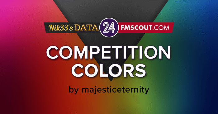 Football Manager 2024 Data Updates - FM24 Realistic Competition Colors