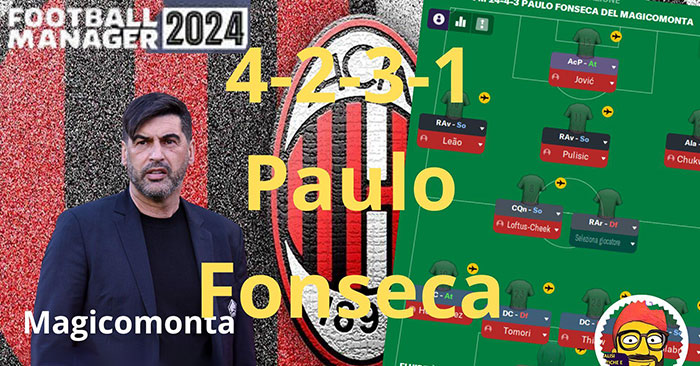 Football Manager 2024 Tactics - 4-3-2-1 Paulo Fonseca