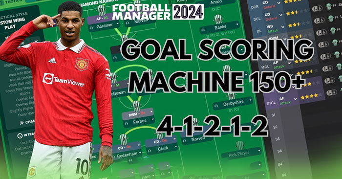 Football Manager 2024 Tactics - 4-1-2-1-2 Goal Scoring MACHINE [150+ Goals]