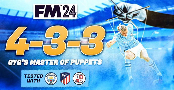 Football Manager 2024 Tactics - GYR 433 - Master of Puppets