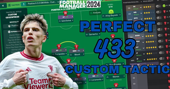 Football Manager 2024 Tactics - J8mieFM's PERFECT 4-3-3