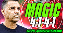 Míchel's MAGIC 4-1-4-1 Averages 65% Possession!