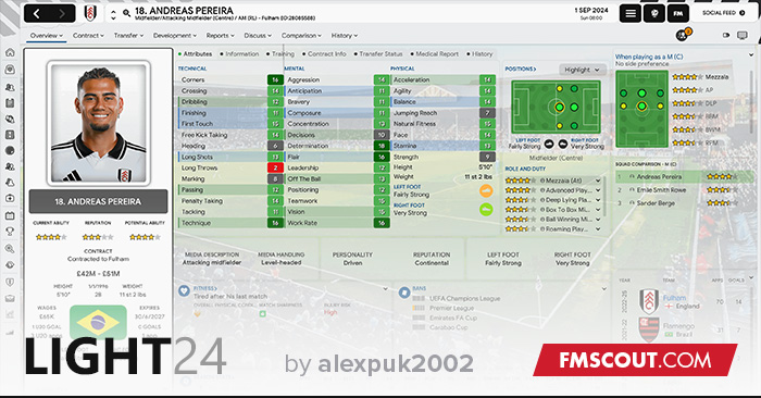 Football Manager 2024 Skins - FM24 Light Skin