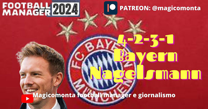 Football Manager 2024 Tactics - Nagelsmann's 4-2-3-1 FC Bayern