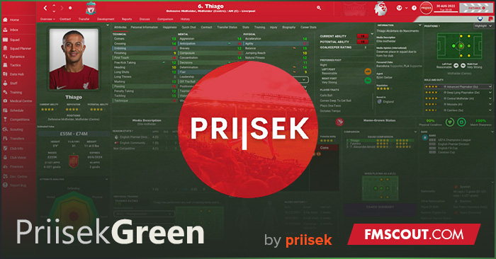 Football Manager 2024 Skins - Priisek Green 24 Skins Updated 30.12.24