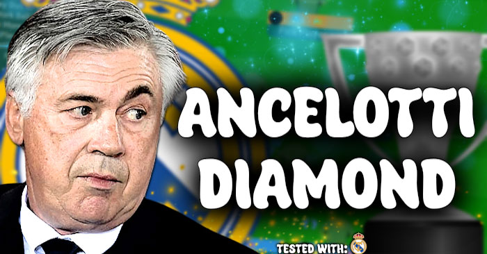 Football Manager 2024 Tactics - Ancelotti 4-3-1-2 Diamond Madrid 23-24