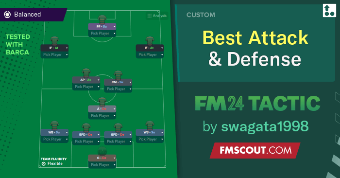 Football Manager 2024 Tactics - My Best 433 Attack and Defense