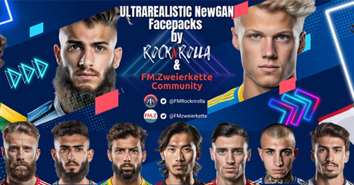 Football Manager 2024 Facepacks - Ultra-realistic Newgen Faces by RockNRolla & FM.Zweierkette