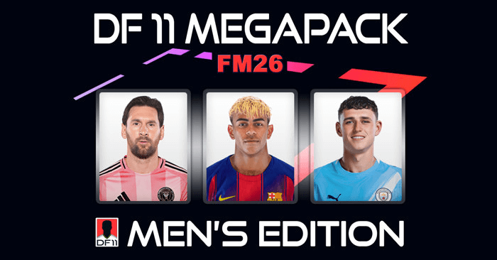Football Manager 2026 Facepacks - DF11 Men's Megapack FM26