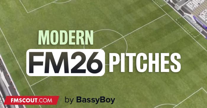 FM 2026 Misc Graphics - FM26 Modern Pitches Pack
