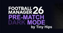 FM26 Dark Mode Lineup & League Table