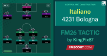 Bologna FC - Italiano 4231 - Control and Construction