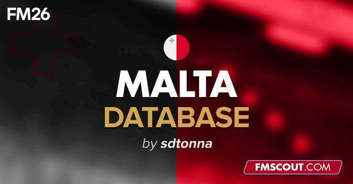 Football Manager 2026 League Updates - Adapted Malta Database for FM26