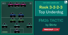 Rook 3223 - Dominant Underdog (Top 3 with Sunderland!)