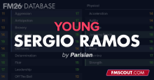 Young Sergio Ramos in FM26