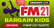 Football Manager 2021 Bargain Wonderkids & U21 Talents