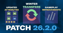 Football Manager 2026 Patch 26.2.0 - January Transfer Update