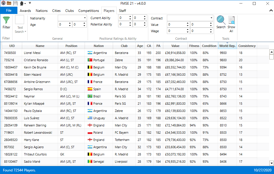 Football Manager 2021 In-game Editor on Steam