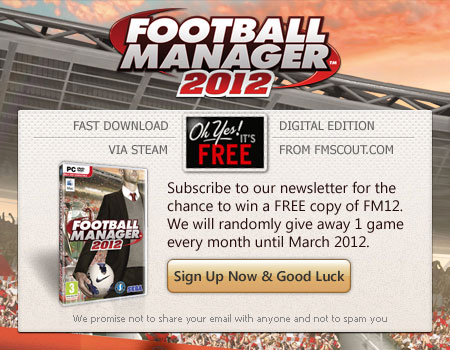 News - Win Football Manager 2012 for FREE!
