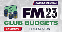 Football Manager 2023 Starting Transfer & Wage Budgets