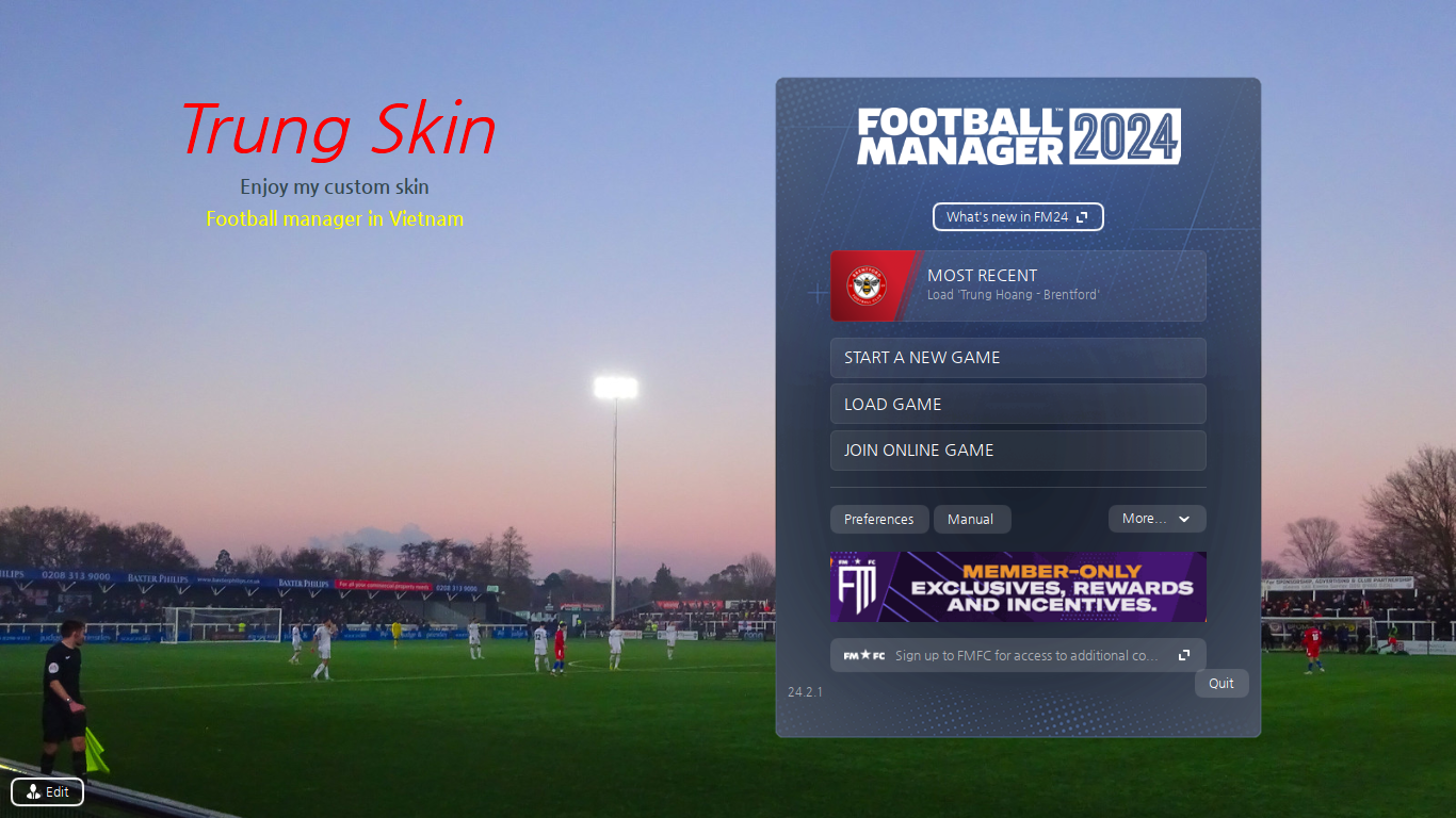 Football Manager 2024 Skins - Trung FM24 Skin v1.5 ( Attributes and Attributeless )