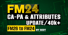 FM24: FM26 CA-PA & Attributes (40K+ & Wonderkids)v2 by 5edt