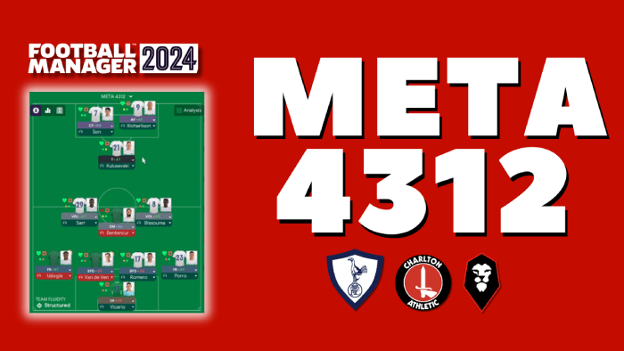 Football Manager 2024 Tactics - My Meta 4312 FM24 tactic