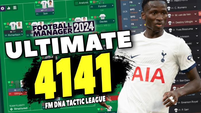 Football Manager 2024 Tactics - My Ultimate 4141 FM24 tactic