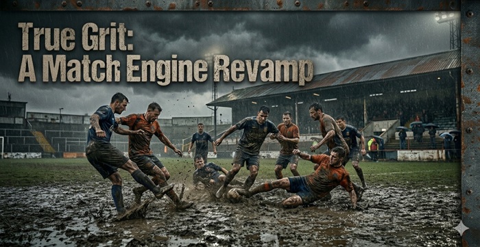 Football Manager 2024 Mods - Grassman's True Grit Match Engine for FM24