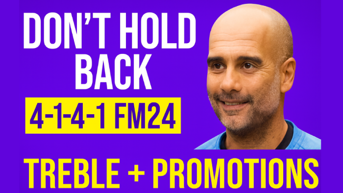 Football Manager 2024 Tactics - FM24 4-1-4-1 100+ GOAL TACTIC - DON'T HOLD BACK!