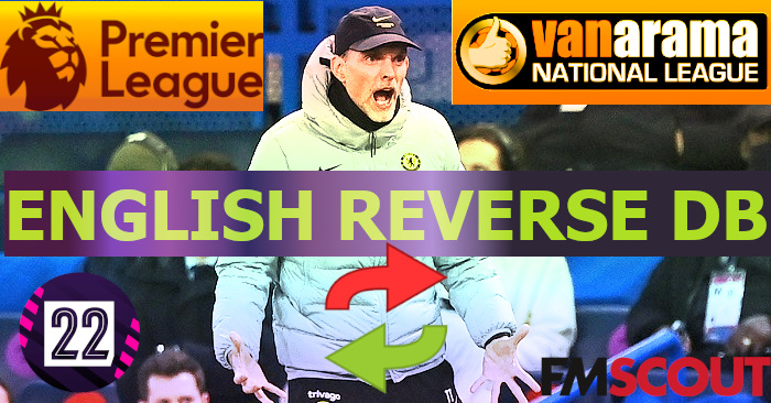 Football Manager 2022 Database - English Reverse DB FM 22