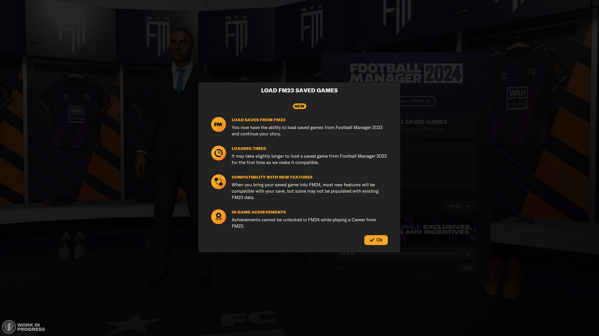 FM23 Save Game Compatibility - FM2024 Headline Feature - Football Manager 2024 Screenshot