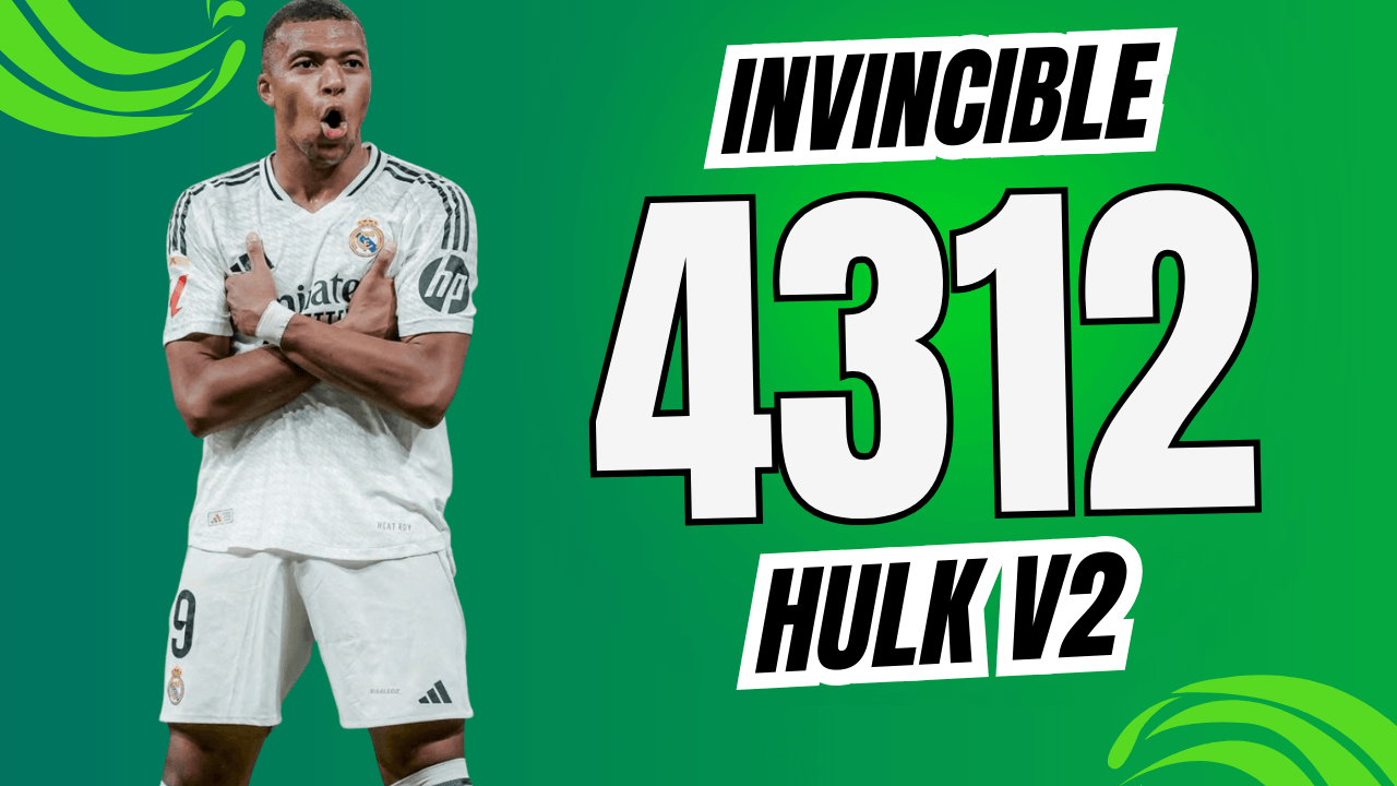 Football Manager 2024 Tactics - GYR - THE INVINCIBLE 4312 - HULK V2 FM24