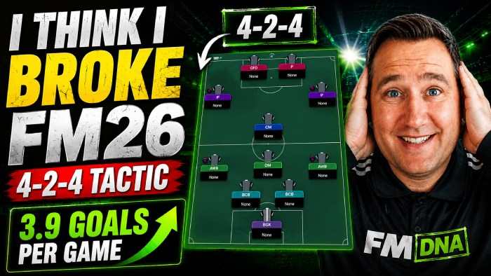 Football Manager 2026 Tactics - I Think I Broke FM26 With This 4-2-4 Tactic