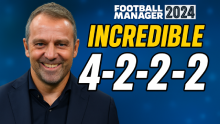 FM24 Incredible 4-2-2-2 Tactic