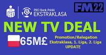 Poland Ekstraklasa new TV deal add-on + promotion/relegation