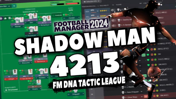 Football Manager 2024 Tactics - Shadow Man Tactic